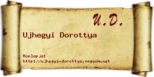 Ujhegyi Dorottya névjegykártya
