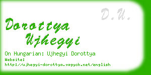 dorottya ujhegyi business card